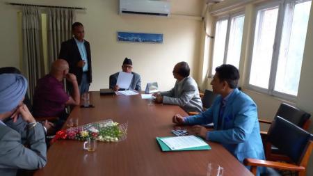 Courtesy Call to Industry, Commerce & Supplies Minister Hon’ble Dilendra Prasad Badu