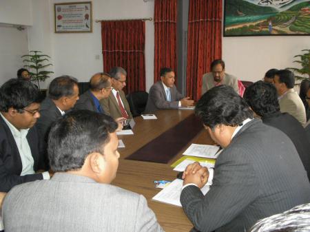 NICCI’s Delegation with Finance Minister Dr. Ram Saran Mahat at Ministry of Finance on Tuesday, 8th April 2014