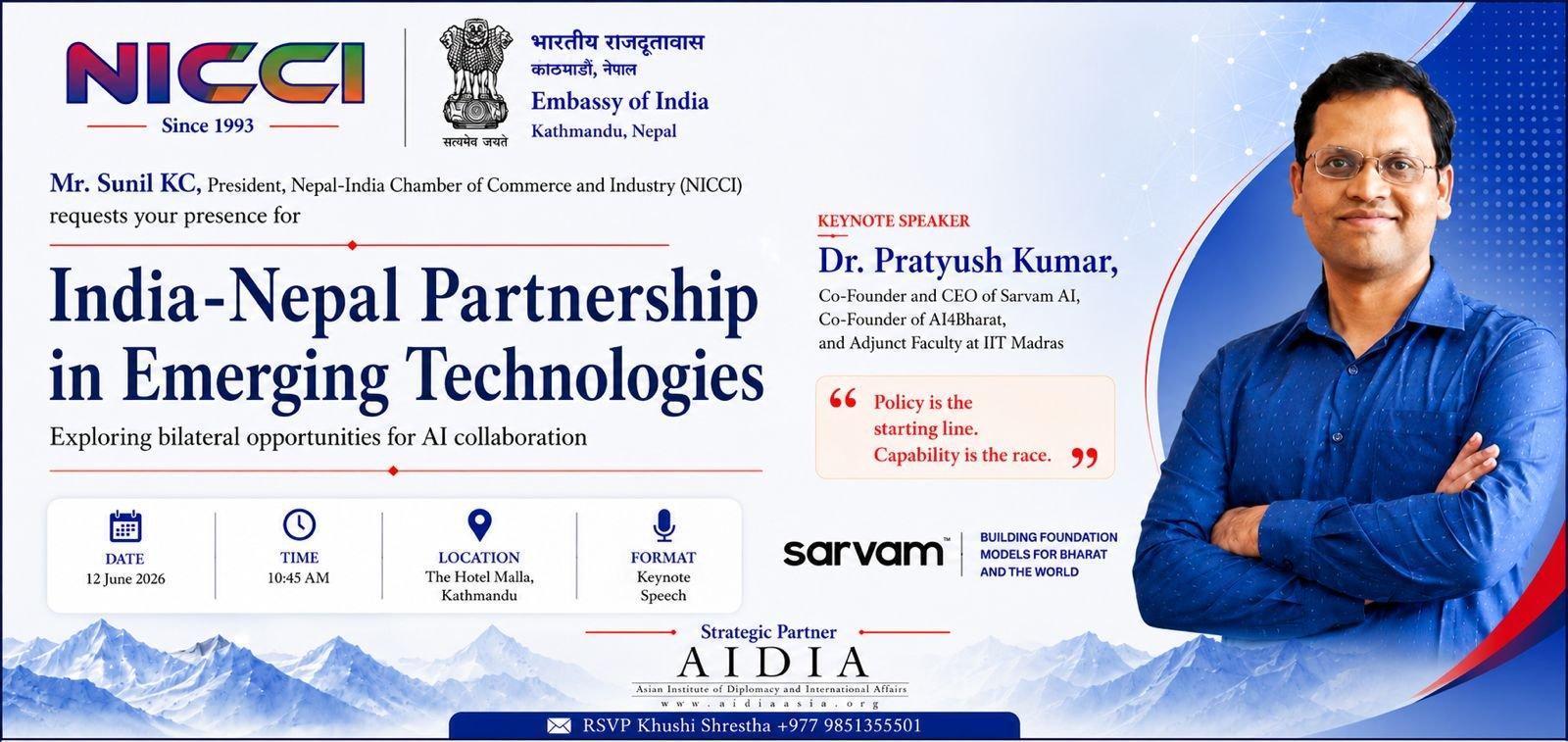 India-Nepal Partnership in Emerging Technologies: Exploring Bilateral Opportunities
